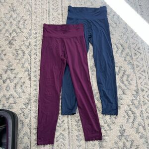 JoyLab Scalloped Leggings - set of 2